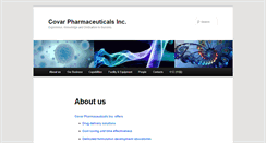 Desktop Screenshot of covarpharma.com