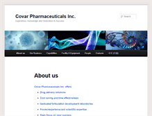 Tablet Screenshot of covarpharma.com